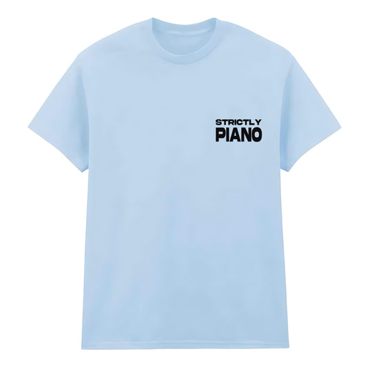 Strictly Piano Logo Tee - Bubblegum Blue