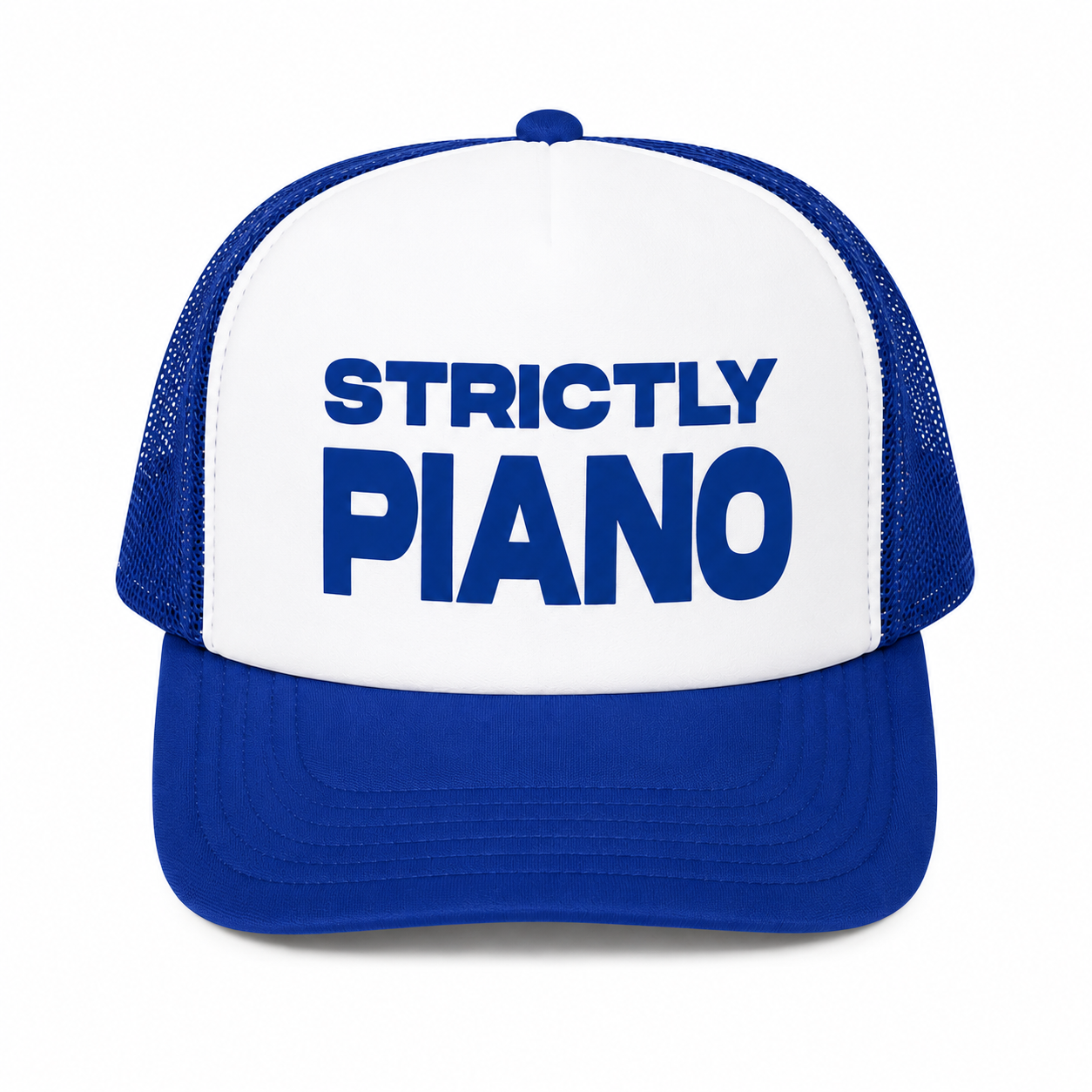Strictly Piano: Blue Trucker Hat