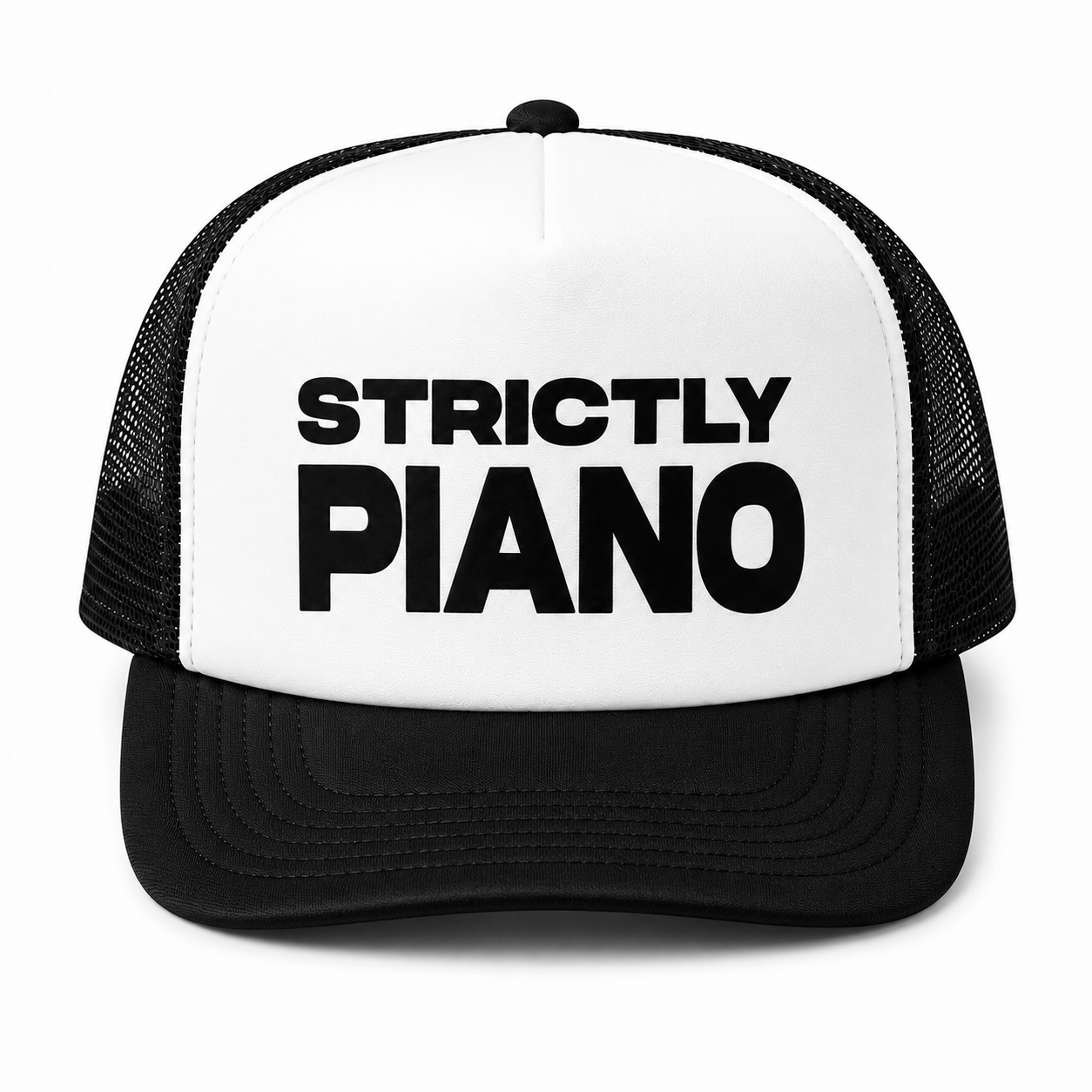 Signature Strictly Piano: Black & White Trucker Hat