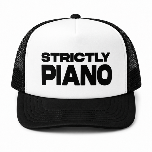 Signature Strictly Piano: Black & White Trucker Hat