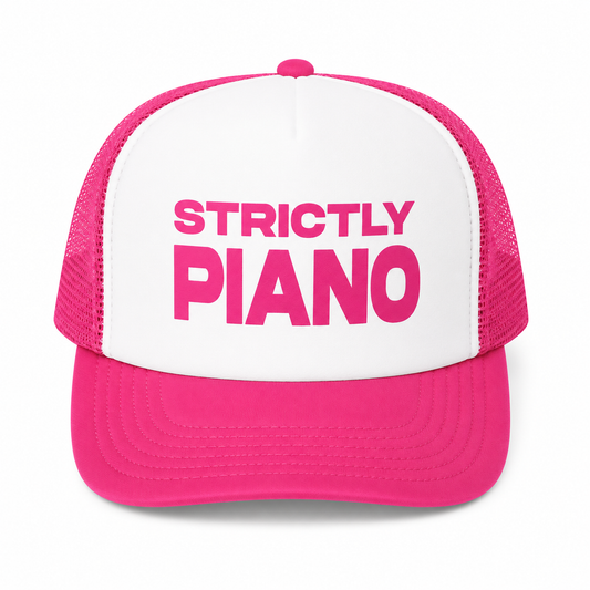 Strictly Piano: Pink Trucker Hat